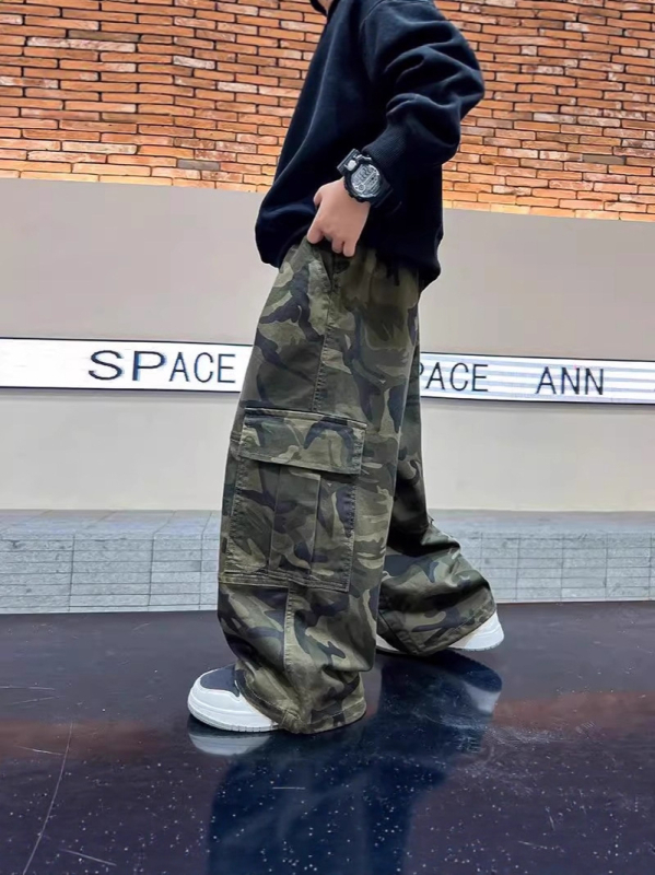 Pantaloni cargo unisex pentru copii, primăvara 2025, casual sport, pantaloni lungi