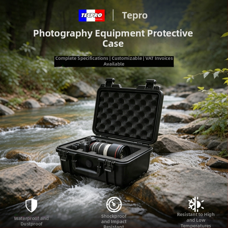 Carcasă pentru unelte actualizată, cu protecție triplă, capacitate mare pentru echipamente foto, ceasuri și dispozitive digitale