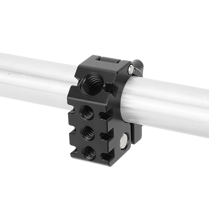 HDRIG negru clemă pentru țeavă de 19 mm cu dispozitiv anti-deflexie pentru cameră, model 3269