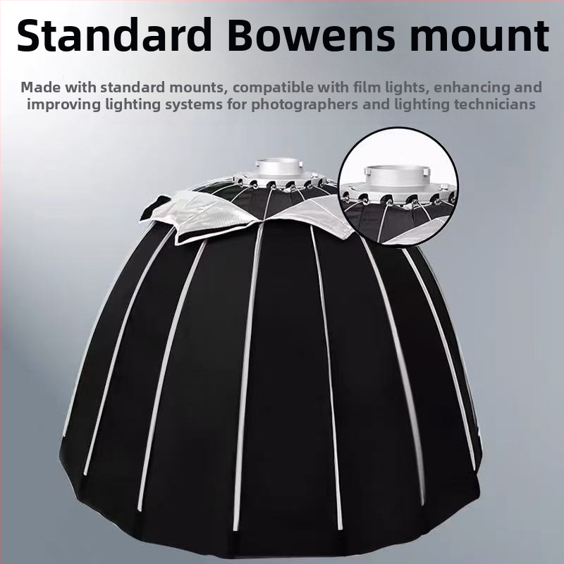 Hlboký softbox s držiakom Bowens, mriežka, osvetlenie pre živé vysielanie, difúzor mäkkého svetla, sférické svetelné zariadenie
