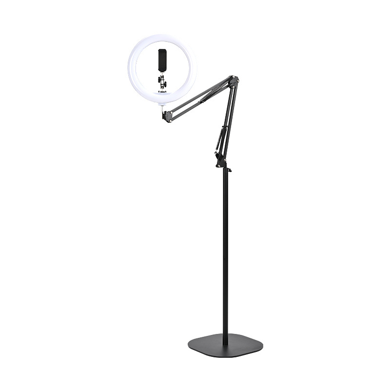 Suport personalizat pentru streaming pe telefon cu iluminare, set complet braț cantilever pentru filmare, lumină de înfrumusețare deasupra