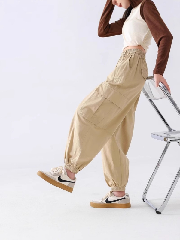 Pantaloni cargo pentru fete, primăvară–toamnă 2024, stil pentru fetițe mai mari, pantaloni casual de toamnă
