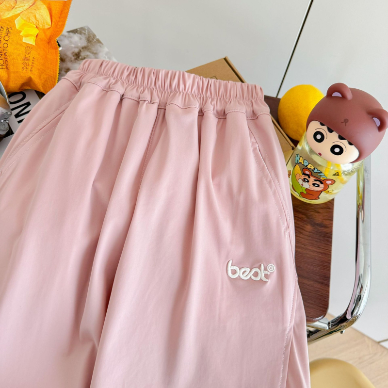 Pantaloni lungi unisex pentru copii, vară, din ice silk, uscare rapidă, respirabili, casual, protecție UV