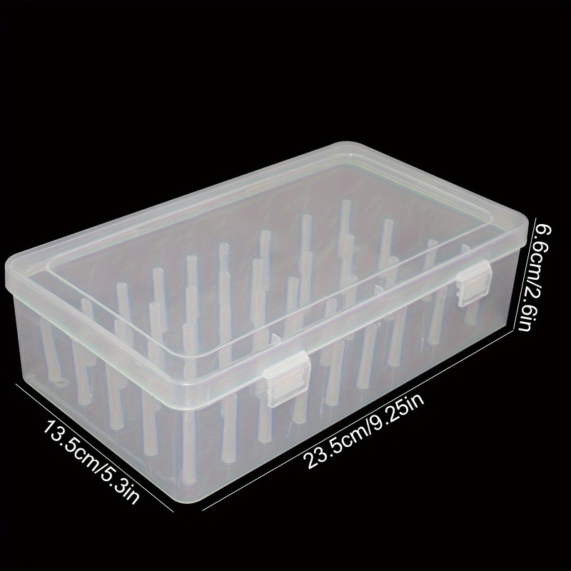 Cutie din plastic cu 42 compartimente pentru ață, depozitare casnică, set de cutii transparente multifuncționale pentru cusut, dimensiune mică