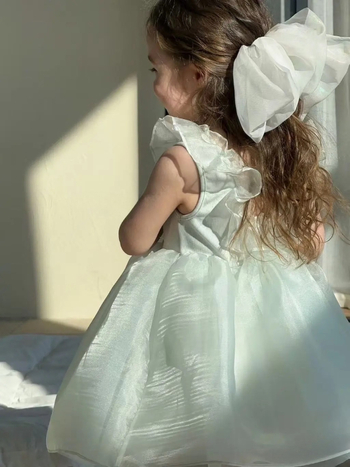 Rochie de vară pentru fete, stil prințesă, tul/plasă, fără mâneci