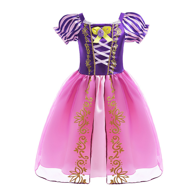 Rochie de prințesă pentru fete, Halloween, inspirată de Albă ca Zăpada și Frozen, Organza