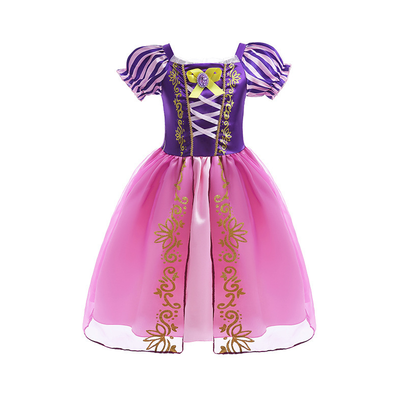 Rochie de prințesă pentru fete, Halloween, inspirată de Albă ca Zăpada și Frozen, Organza