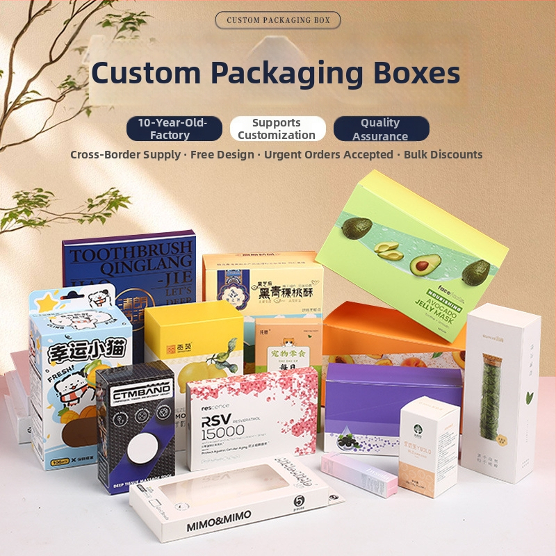 Ambalaj cosmetic personalizat: cutie exterioară albă din carton, cutie colorată cu bucle pentru agățare, cu fereastră, cutie ondulată tip avion