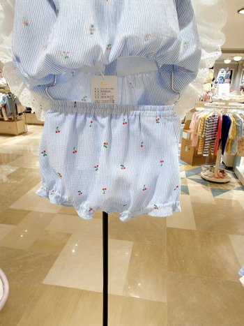 Little Pegasus Rochie fără mânece cu guler mare, dungi verticale culoare cireș, 96% bumbac, mărimea 26