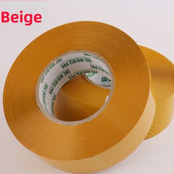 Bandă beige de ambalare 6 cm x 200 m pentru sigilare și ambalare, film BOPP, adeziv pe bază de apă