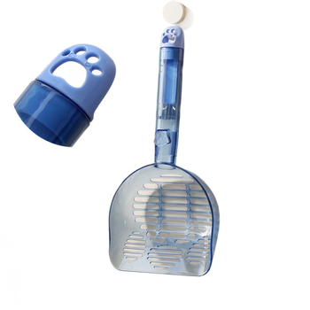 Lingură pentru nisip de pisică, cu mâner lung, lopată mare din plastic, fund antiaderent, instrument de igienă pentru animale de companie