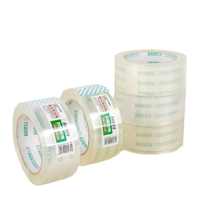 Baoke bandă adezivă de ambalare transparentă, cu vâscozitate înaltă, rolă mare, lățime 50 mm, pentru uz casnic și birou