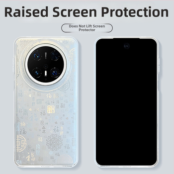 Carcasă rigidă Huawei Mate70 cu motiv de binecuvântare în stil chinezesc, compatibil mete70pro, mt70pro, M60, matr60por