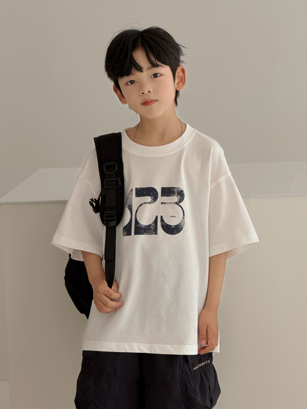 Tricou băieți cu mânecă scurtă din bumbac, vară ușoară, model 2026, top casual pentru copii