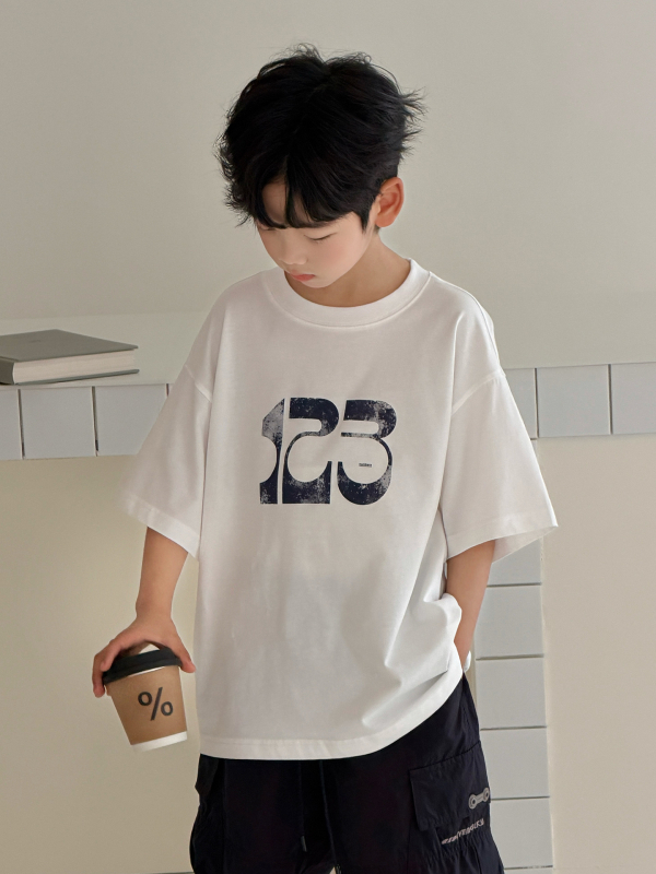 Tricou băieți cu mânecă scurtă din bumbac, vară ușoară, model 2026, top casual pentru copii