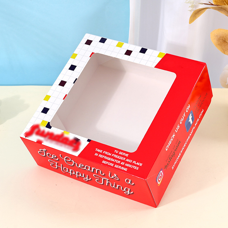 Cutii color personalizate cu fereastră special tăiată, ambalaje cu logo pentru cosmetice și electronice, cutie pliabilă din carton alb