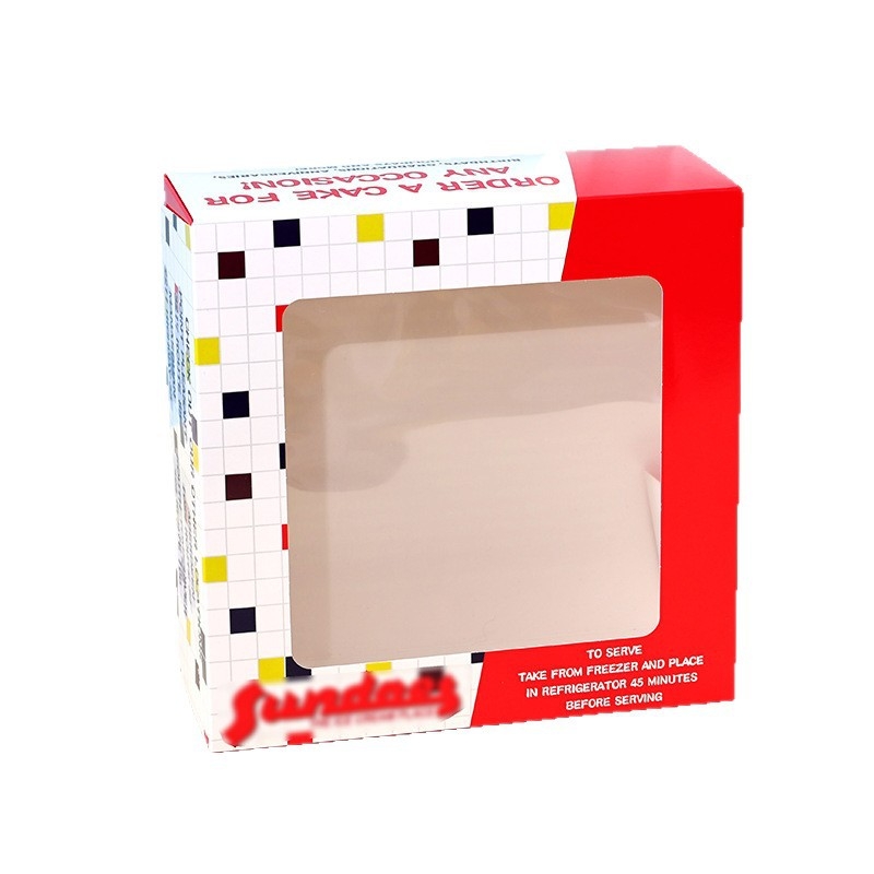 Cutii color personalizate cu fereastră special tăiată, ambalaje cu logo pentru cosmetice și electronice, cutie pliabilă din carton alb