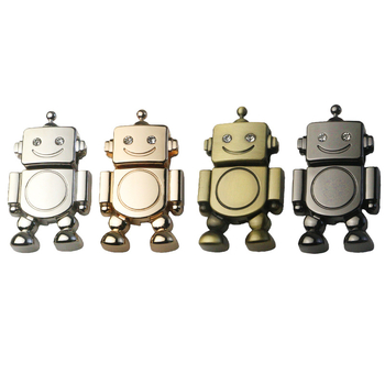 Încuietură în formă de robot din aliaj de zinc, cu diametrul exterior de 65 mm, pentru genți și cutii