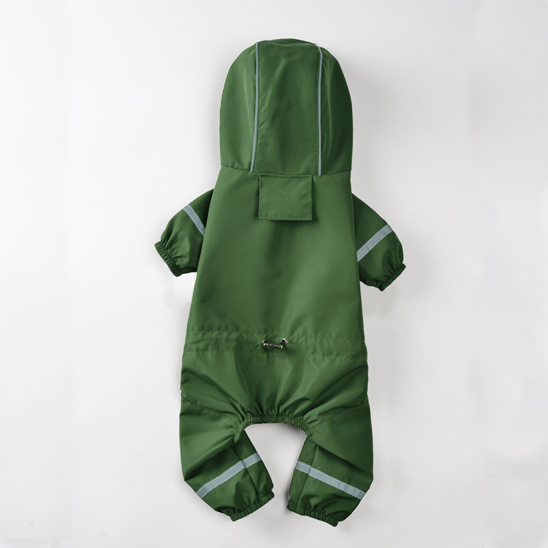 Palton impermeabil cu glugă reflectorizant pentru câini mici (Teddy, Bichon, Corgi, Schnauzer)