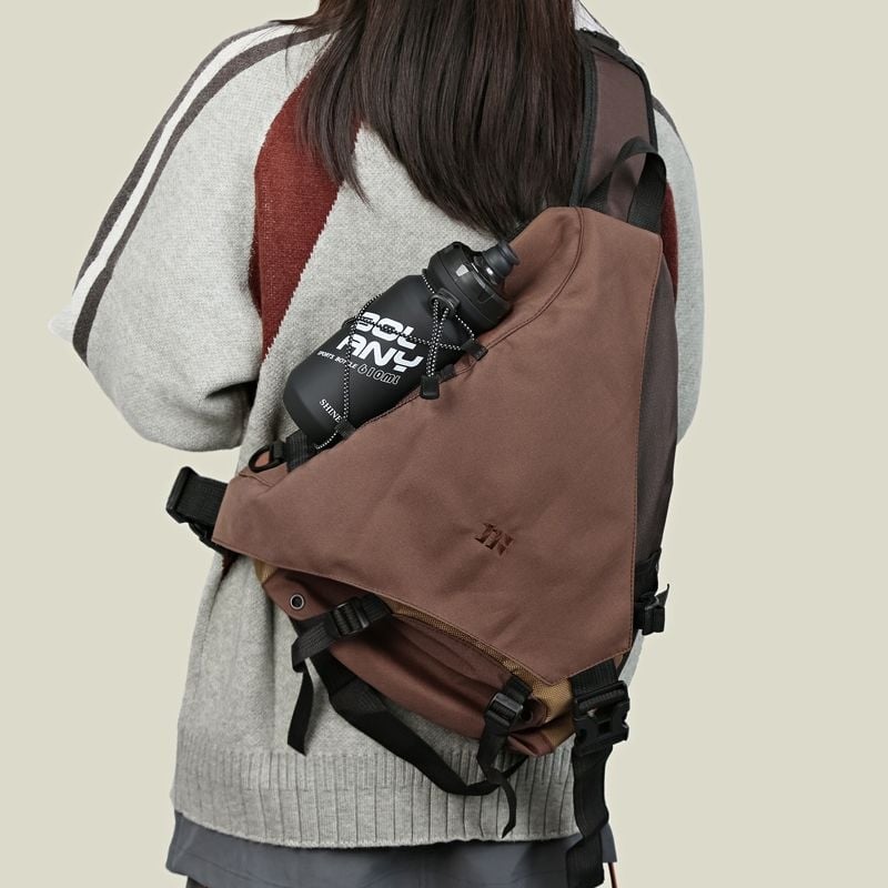 Geantă Bow-Arrow stilată pentru drumeții montane, outdoor, retro, rezistentă la apă, ușoară, crossbody pentru navetă și ciclism