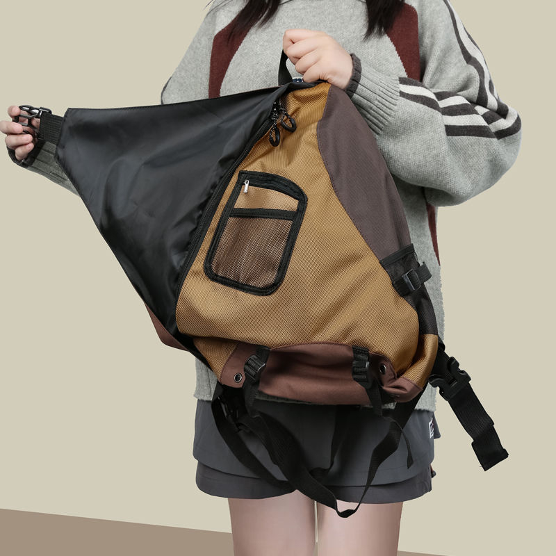 Geantă Bow-Arrow stilată pentru drumeții montane, outdoor, retro, rezistentă la apă, ușoară, crossbody pentru navetă și ciclism