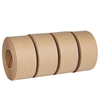 Bandă din hârtie kraft activată prin apă, întărită, aderență mare, ecologică, scrisibilă