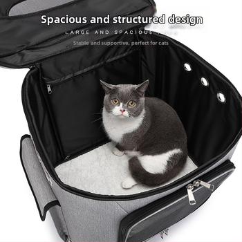 În stoc: Geantă de transport pentru animale de companie cu role, portabilă pentru pisici, direct de la fabrică, personalizabilă, la distribuție en gros