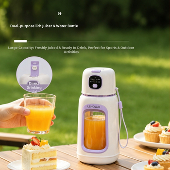 Juicer portabil cu funcție de zdrobire a gheții, compact pentru uz casnic și în aer liber, pahar de suc din fructe