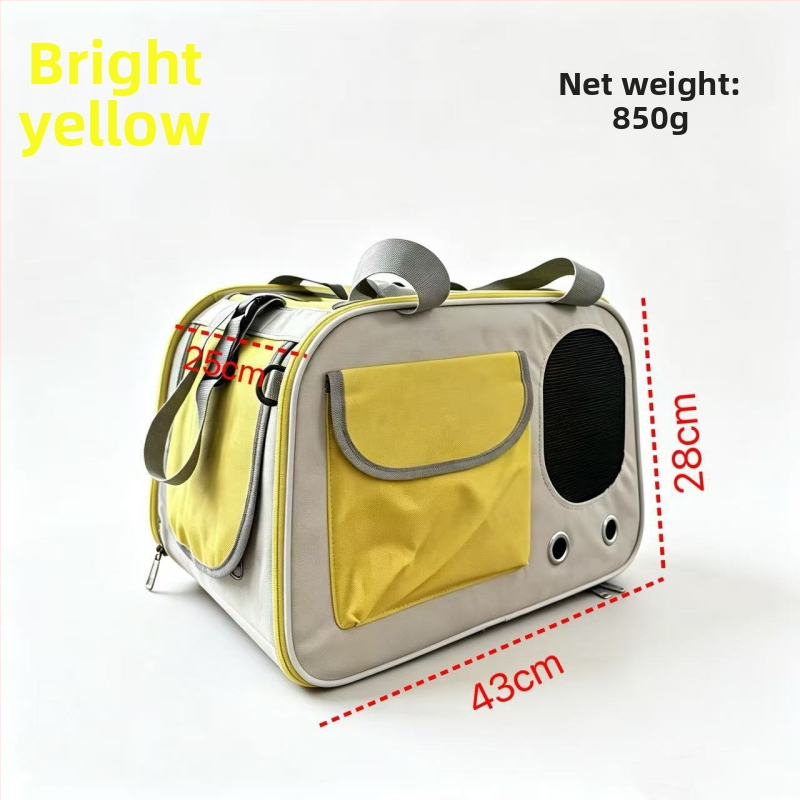 Geantă de purtare pentru pisici, respirabilă, pliabilă, crossbody, cu capacitate mare, pentru pisici până la 5 kg, 43×28×25 cm, Oxford