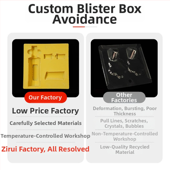 Cutie blister personalizată cu interior căptușit și suport pluș pentru cutia cadou de vin