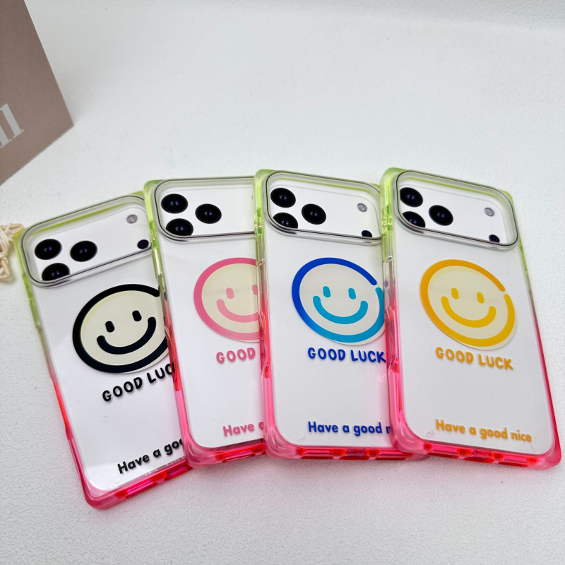 Husă Gradient Square Series cu față zâmbitoare pentru iPhone 17 Pro Max