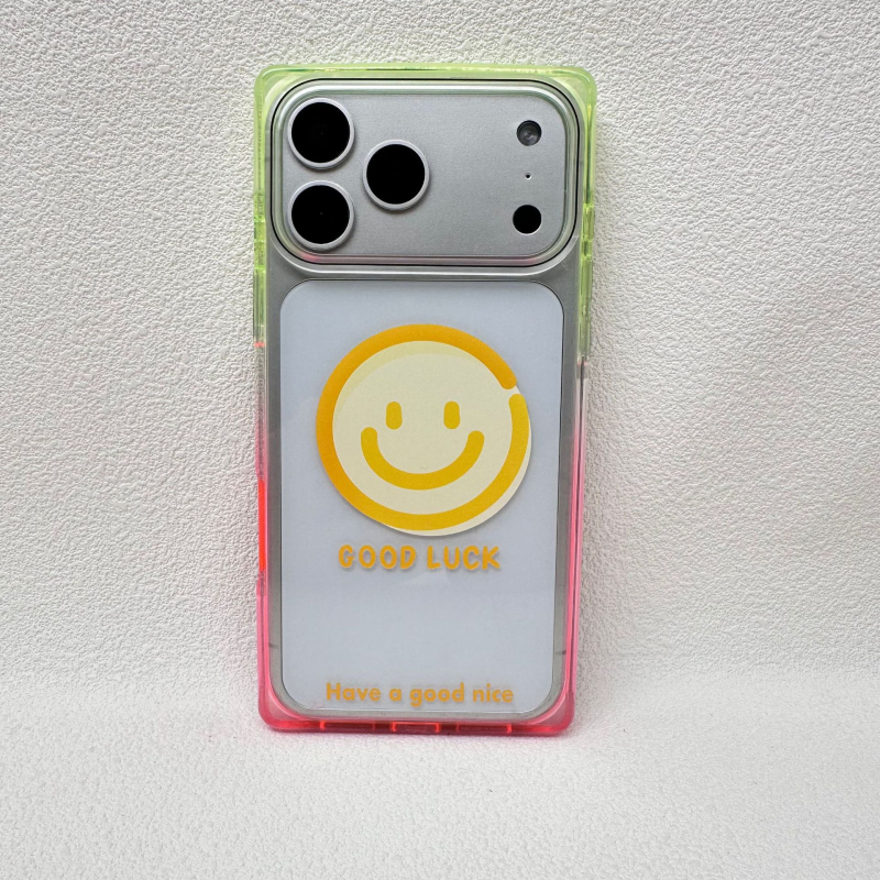 Husă Gradient Square Series cu față zâmbitoare pentru iPhone 17 Pro Max