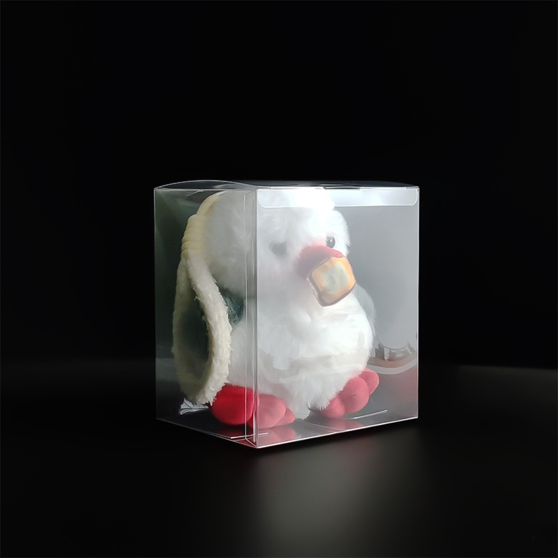 Cutie de ambalaj transparentă pentru păpuși din PET, imprimare color PVC, formă pătrată