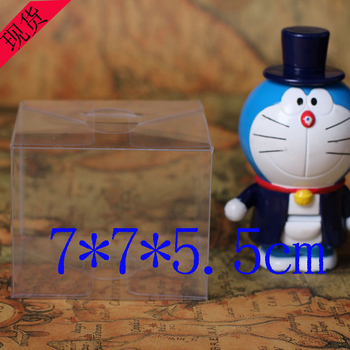 Cutie transparentă pentru cosmetic, din PP/PVC, cu capac PET, dimensiuni 7×7×5.5 cm