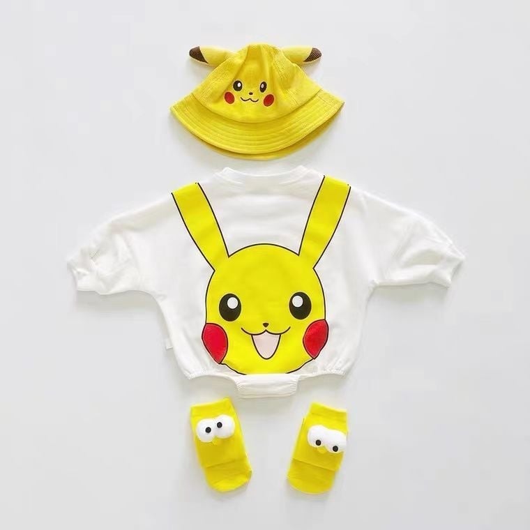 Combinezon din bumbac pentru bebeluți, primăvară-toamnă, design drăguț cu personaje de desene animate, mâneci lungi, glugă detașabilă, 0-12 luni