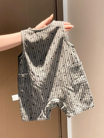 Salopetă de vară pentru bebeluși, unisex, design 3D drăguț de desene animate, pentru târâre în aer liber