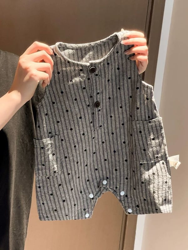 Salopetă de vară pentru bebeluși, unisex, design 3D drăguț de desene animate, pentru târâre în aer liber