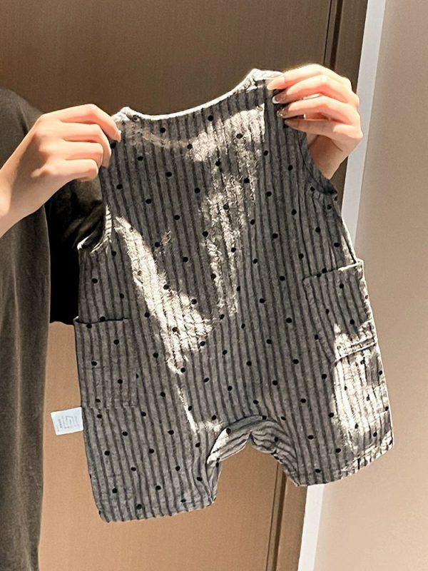 Salopetă de vară pentru bebeluși, unisex, design 3D drăguț de desene animate, pentru târâre în aer liber