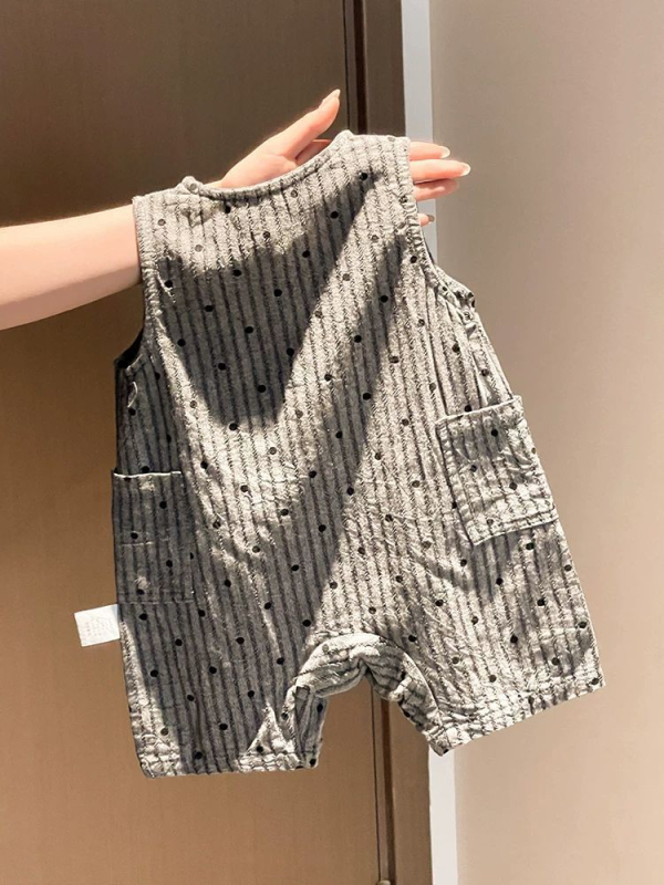 Salopetă de vară pentru bebeluși, unisex, design 3D drăguț de desene animate, pentru târâre în aer liber