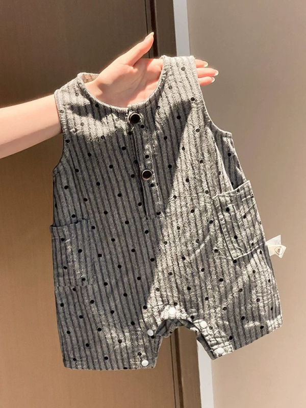 Salopetă de vară pentru bebeluși, unisex, design 3D drăguț de desene animate, pentru târâre în aer liber