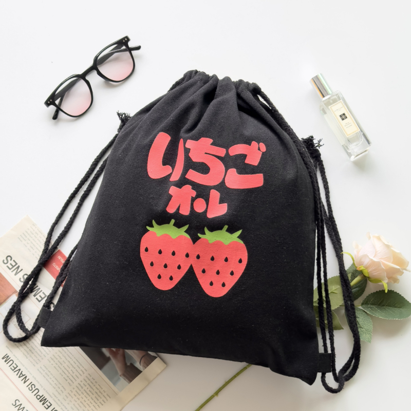 Geantă din pânză cu logo personalizat, geantă cu șnur din bumbac pentru studenți, ecologică