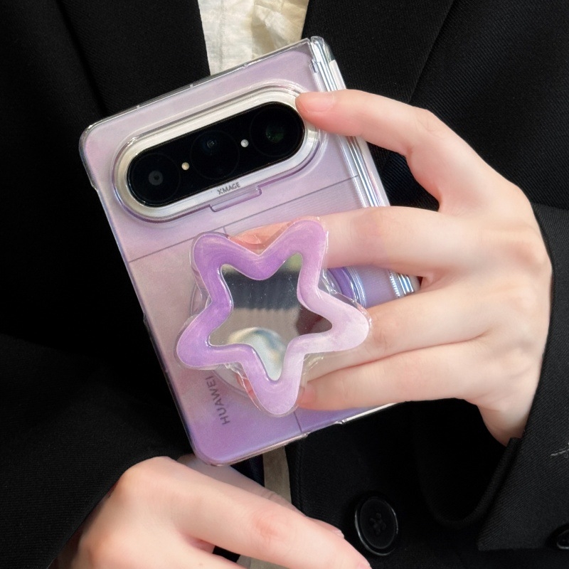Stil simplu cu stele mov, husă de protecție Novaflis pentru Huawei PuraXMAX telefon pliabil