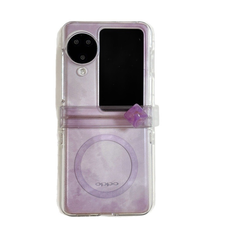 Stil simplu cu stele mov, husă de protecție Novaflis pentru Huawei PuraXMAX telefon pliabil
