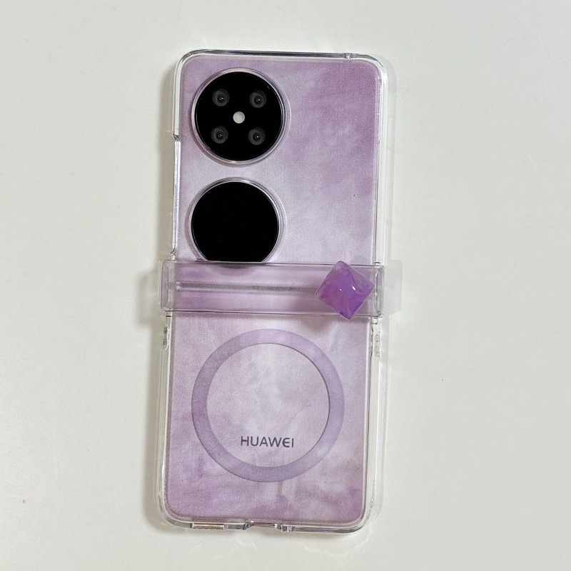 Stil simplu cu stele mov, husă de protecție Novaflis pentru Huawei PuraXMAX telefon pliabil