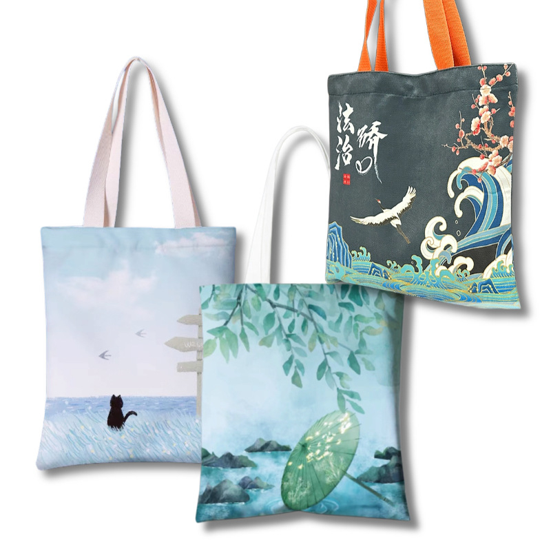 Geantă tote din pânză velurată cu personalizare DIY și ciucure, stil retro-literar, versatilă pentru muncă