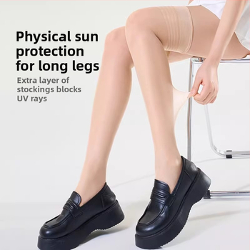Șosete până la coapsă pentru femei, culoare pielii, transparente și sexy, alungesc picioarele, rezistente la agățare, durabile, antiderapante, ultra-subțiri, pentru primăvară-vară