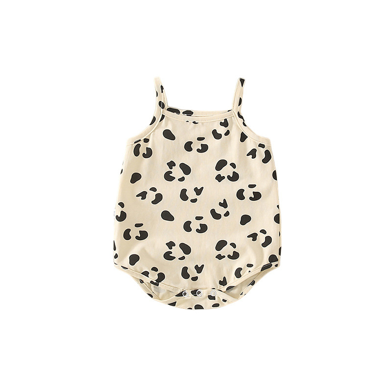 Rompă de vară pentru nou-născuți — unisex din bumbac, salopetă cu bretele, fără mâneci, super drăguț outfit pentru bebeluși