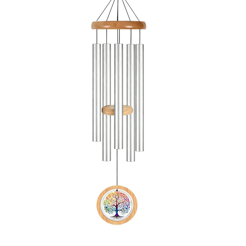 Clopoței din aluminiu minimalist pentru grădină – cadou memorial și simpatie