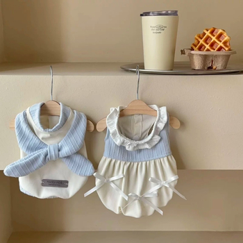 Rochie-vestă în stil coreean INS pentru câini mici și vestă pentru pisici — Bichon Frisé, Teddy, Pomeranian