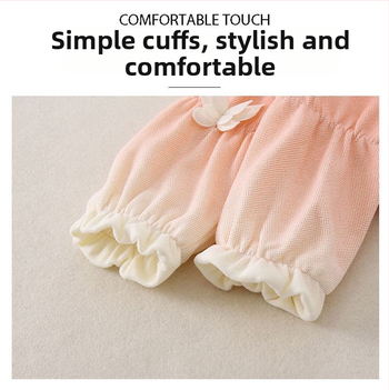 Salopetă de toamnă din bumbac pentru fetițe, imprimeu cu fluture, 0–80 cm, mâneci lungi, pulover